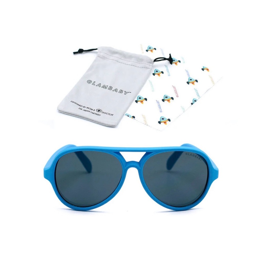 Infant sunglasses blue aviators